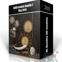 3D model 3DDD/3Dsky models – Bundle 1 May 2016