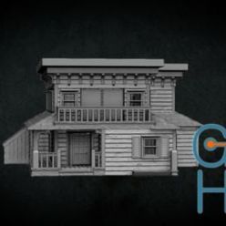 3D model Western House – 3D Print