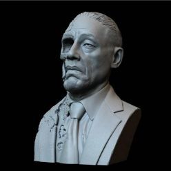 3D model Gustavo Fring Face Off version, from Breaking Bad – 3D Print