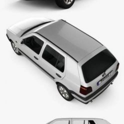 3D model Volkswagen Golf 1993