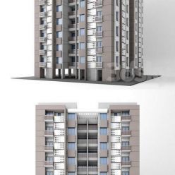 3D model Appartment highrise indian