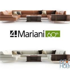 3D model BLOB armchair and sofa CHIMERA by i4Mariani