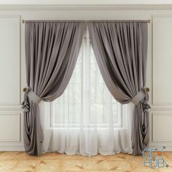 3D model Curtain classic (max, fbx)