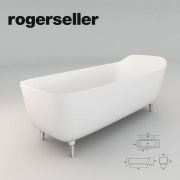 3D model Freestanding bath Rogerseller Amelie