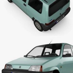 3D model Fiat Cinquecento 1991 car