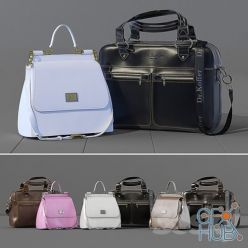 3D model Dr.Koffer and Dolce&Gabbana bags