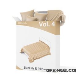 3D model HQ Details Vol 4 – Blankets & Pillows