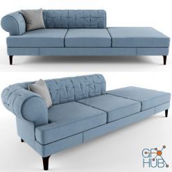 3D model Sofa MANTO by Poltrona Frau