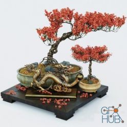 3D model Semi bonsai