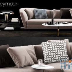 3D model Seymour Corner Sofa by Minotti