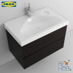 3D model IKEA sink and faucet
