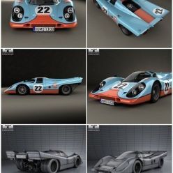 3D model Porsche 917 K 1969 car