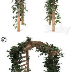 3D model Arbor with Ivy