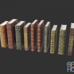 3D model Books Antique Collection