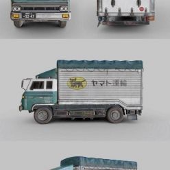 3D model Nissan Diesel Condor Cargo Truck PBR