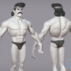 3D model Cartoon male character Karl