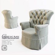 3D model Armchair MAKCI CLASSIC by EKMI