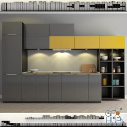 3D model Kitchen IKEA Method-Ringult (Ringhult)