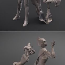 3D model Another day of Batgirl and Harley Quinn – 3D Print
