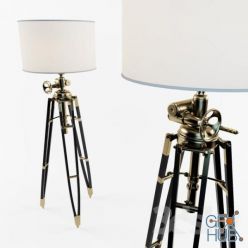 3D model Floor Lamp Ralph Lauren Royal marine (max 2010, 2013, fbx)