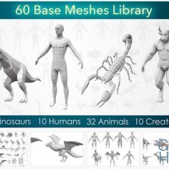 3D model Cubebrush – 60 Base Meshes Library