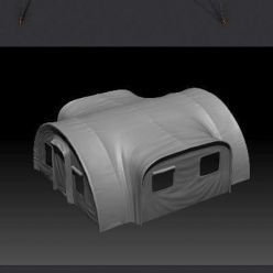 3D model Military Tent PBR