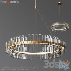 3D model Phoebe 48 Round LED Crystal Chandelier