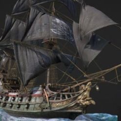 3D model Black Sail Catherine PBR