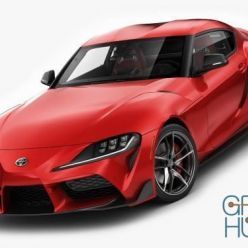 3D model Car Toyota Supra 2020 with interior