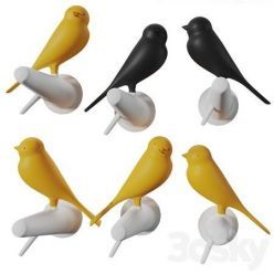 3D model Hangers-hooks wall Sparrow