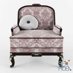 3D model Armchair 12420 Modenese Gastone