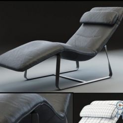 3D model Rolf Benz 360 chaise-longue