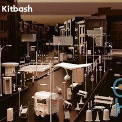 3D model ArtStation – 70 pieces of street asset