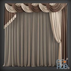 3D model Curtains classic 154