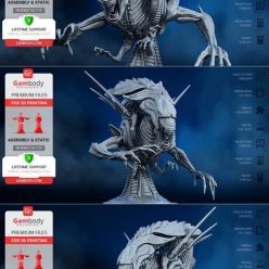 3D model Alien Queen Bust – 3D Print