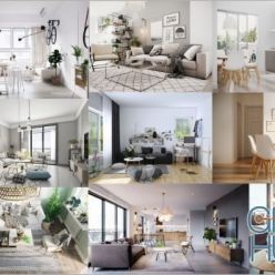 3D model Scandinavian Interior 3D-Scenes Bundle