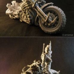 3D model Cyber Metal Biker – 3D Print