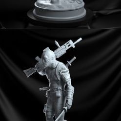 3D model Deadpool statue – 3D Print