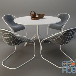 3D model Cortina Minotti furniture set