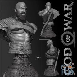 3D model Kratos Bust – 3D Print