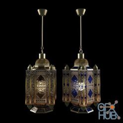 3D model Arabic style lamp