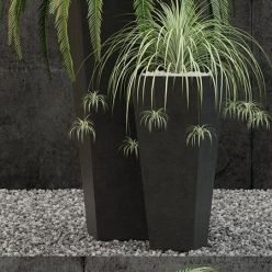 3D model Restoration Hardware Salento Tapered Planter