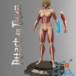 3D model Annie Titan Female Shingueki No Kiojin – 3D Print