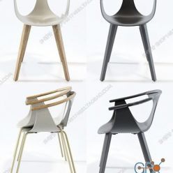 3D model Italian PEDRALI modern single chair