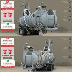 3D model War Rig Tanker – 3D Print