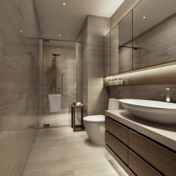 3D model Modern bathroom interior 065