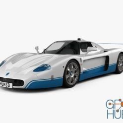 3D model Maserati MC12 car