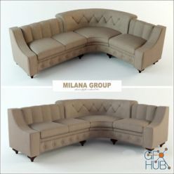 3D model Corner Sofa 1