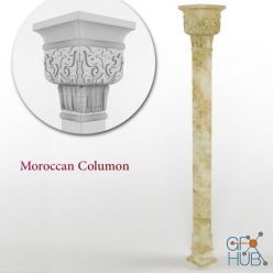 3D model Moroccan column