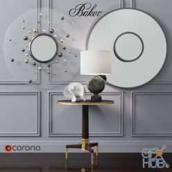 3D model Baker set with mirrors